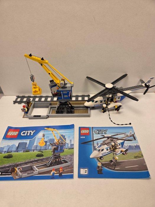 Lego Set - City - LEGO City Politiehelikopter 3658 + LEGO, Kinderen en Baby's, Speelgoed | Duplo en Lego