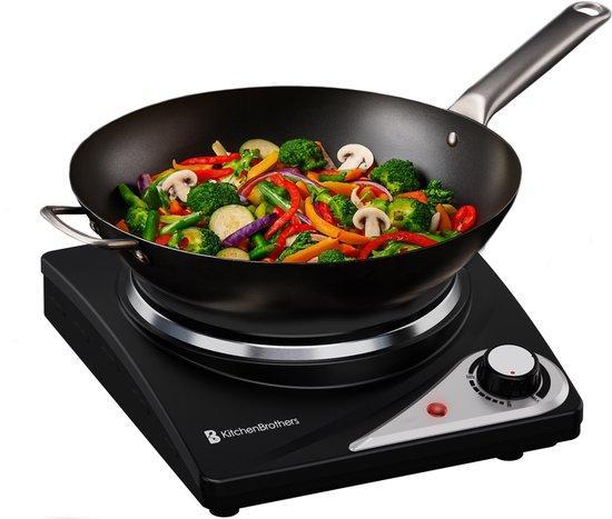 2dekans | KitchenBrothers Elektrische Kookplaat - 1 Pits -, Elektronische apparatuur, Kookplaten, Ophalen of Verzenden