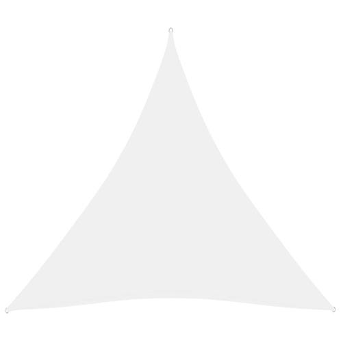 vidaXL Zonnescherm driehoekig 6x6x6 m oxford stof wit, Jardin & Terrasse, Parasols, Envoi