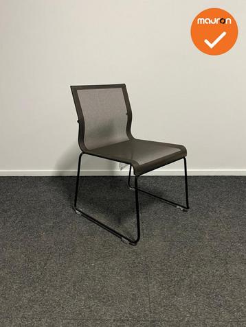 ICF Vergaderstoel - Stick chair sid base - bruin netweave, Ophalen of Verzenden, Stoel