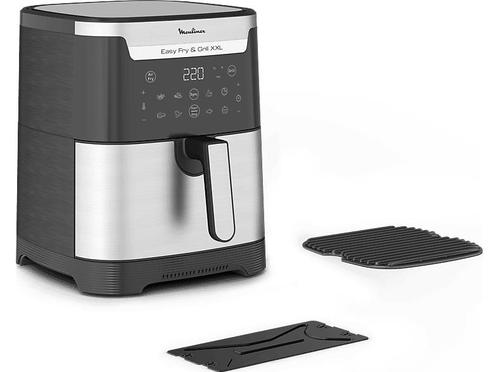 Moulinex -  Airfryer Easy Fry & Grill Xxl  - Zilver, Elektronische apparatuur, Airfryers, Airfryer XXL, Nieuw, 1500 gram of meer