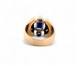 Zegelring - 18 karaat Geel goud, Zilver - 2.44ct. tw.