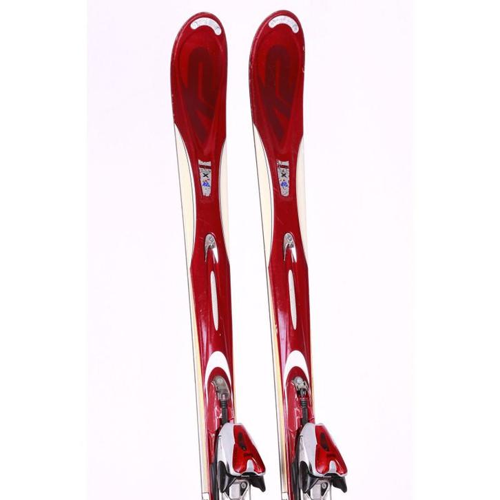 167 skis K2 APACHE, red, woodcore + Marker MOD 12, Sport en Fitness, Skiën en Langlaufen, Ski, 160 tot 180 cm, Carve, Gebruikt