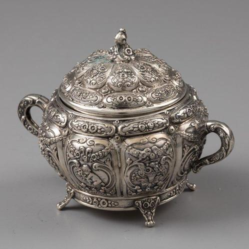 Koffie- en theeservies (5) - .800 zilver, Antiek en Kunst, Antiek | Zilver en Goud