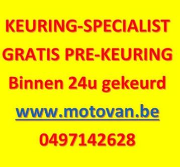 24u MOTORKEURING ,garantie op groene kaart