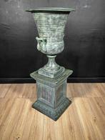 Vaas - Aardewerk - Vaas in geglazuurde terracotta met voet