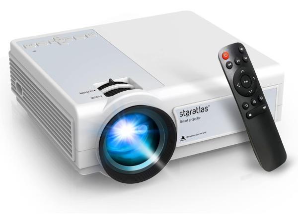 Veiling - Mini Beamer 1080P Full HD| 5G WiFi|Bluetooth 5.1|4, Audio, Tv en Foto, Beamers, Nieuw