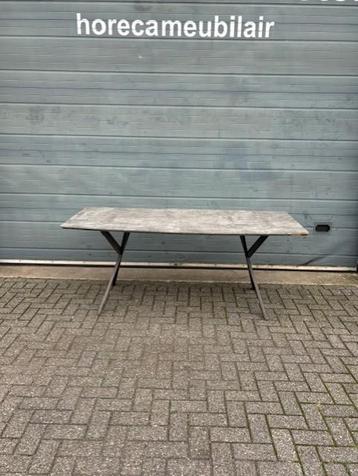 Gebruikte Horecatafel (190x90cm) - T1452- Vintage/Café beschikbaar voor biedingen