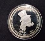 Uncle Scrooge - 1 First Euro Silver-Plated Coin, Verzamelen, Disney, Nieuw
