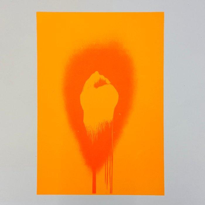 Otto Piene (1928-2014) - Orange Yellow First Original, Antiek en Kunst, Antiek | Overige Antiek