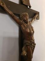 Crucifix - Hout, Metaal - 1800-1850, Antiek en Kunst