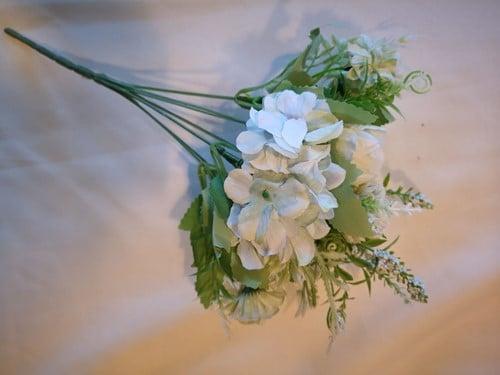 Gemengd boeketje lichtgroen bruidsboeketvuller hortensia, Maison & Meubles, Accessoires pour la Maison | Plantes & Fleurs artificielles