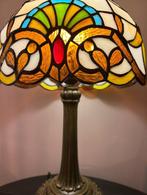 Buffet tafellamp - Glas-in-lood, Antiek en Kunst