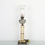 Petroleumlamp - Olielamp - Brons, Glas, Antiek en Kunst, Curiosa en Brocante