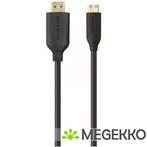 Belkin HDMI Cable [1x HDMI plug - 1x HDMI plug C mini] 3 m, Informatique & Logiciels, Pc & Câble réseau, Verzenden