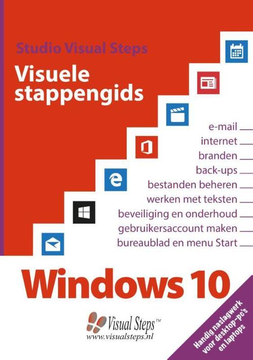 Visuele stappengids Windows 10 9789059054738, Livres, Informatique & Ordinateur, Envoi