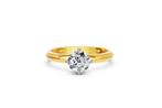 Zonder Minimumprijs - Ring - 14 karaat Geel goud - 1.05ct., Nieuw