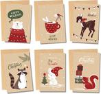 2dekans | Partizzle 36x Kraft Luxe Kerstkaarten met, Ophalen of Verzenden, Nieuw