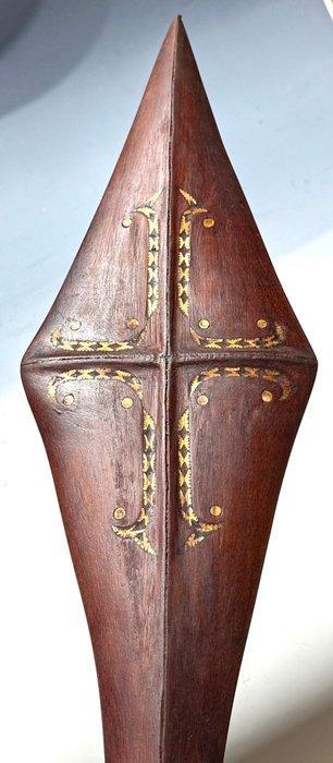 Vechtclub met inlay op Santa Catalina Island. - super -, Antiek en Kunst, Kunst | Niet-Westerse kunst