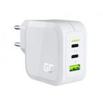 GREEN CELL 65W 2x USB-C PD 1x USB QC 3.0 PowerGaN Wit, Télécoms, Télécommunications Autre, Verzenden