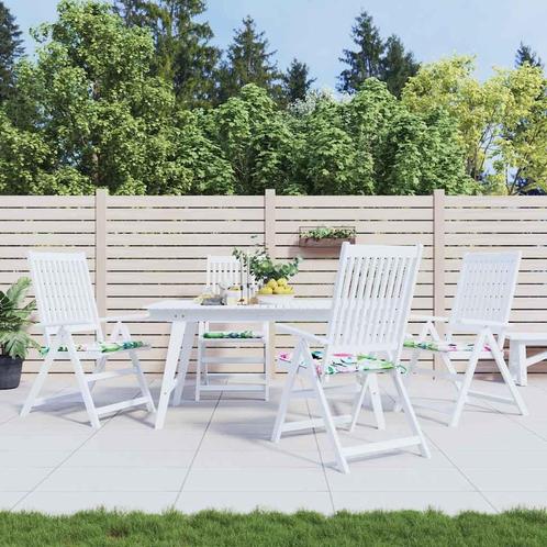 vidaXL Tuinstoelkussens 4 st 50x50x4 cm stof meerkleurig, Huis en Inrichting, Woonaccessoires | Kussens, Nieuw, Verzenden