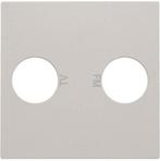 Niko Original Light grey, afwerking voor 2 enkelvoudige coax, Bricolage & Construction, Verzenden