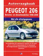 1998 -2000 PEUGEOT 206 BENZINE DIESEL VRAAGBAAK NEDERLANDS, Auto diversen, Handleidingen en Instructieboekjes