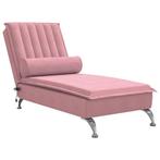 Fluweel Roze Relaxzetel | OP = OP | Direct Weg!, Huis en Inrichting, Verzenden, Nieuw, 75 tot 100 cm, Elegant, modern