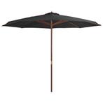 vidaXL Parasol dextérieur avec mât en bois 350 cm, Jardin & Terrasse, Verzenden, Neuf