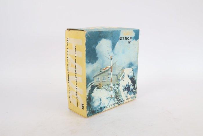 Haug H0 - 191 - Décor de train miniature (1) - poste de, Hobby en Vrije tijd, Modeltreinen | H0