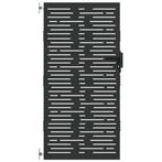 Tuinpoort Staal: Retour Deal voor slimme tuiniers!, Tuin en Terras, Tuinhekken en Hekwerk, Met poort, Verzenden, Nieuw, Tuinhek