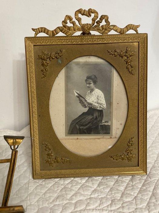 Fotolijst (3) - Brons, Metaal - Fotolijsten, Antiquités & Art, Antiquités | Autres Antiquités
