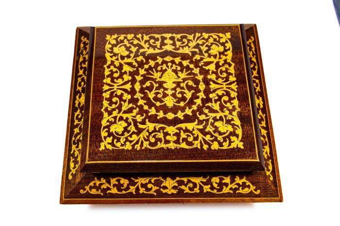 Reuge speeldoos sieradenkist juwelenkist - Muziekdoos -, Antiek en Kunst, Antiek | Klokken