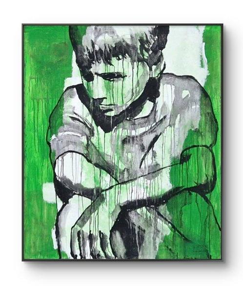 A Broken Universe - In green (XXL), Antiquités & Art, Art | Peinture | Moderne