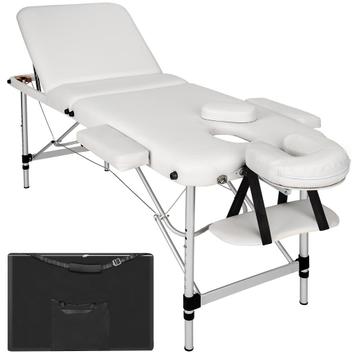 tectake 3 zones massagetafel met 5cm vulling en aluminiumfra