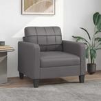 vidaXL Fauteuil 60 cm kunstleer grijs, Huis en Inrichting, Zetels | Zetels, Verzenden, Nieuw
