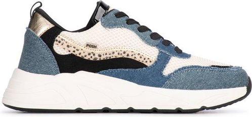 Posh by Poelman CHARLIE Dames Sneakers - Licht denim - Ma..., Kleding | Dames, Schoenen, Nieuw, Verzenden
