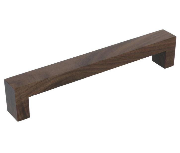 Greep Bench Recht Walnoot gelakt 160 mm, Doe-het-zelf en Bouw, Hang- en Sluitwerk, Klink of Kruk, Nieuw, Overige materialen