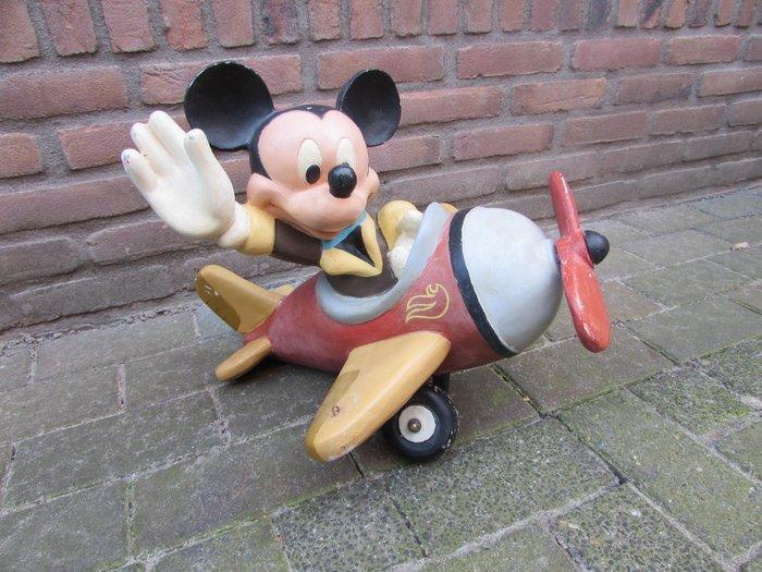 Disney - Figuur - Mickey Mouse vliegtuigfiguur - Hars,, Collections, Disney
