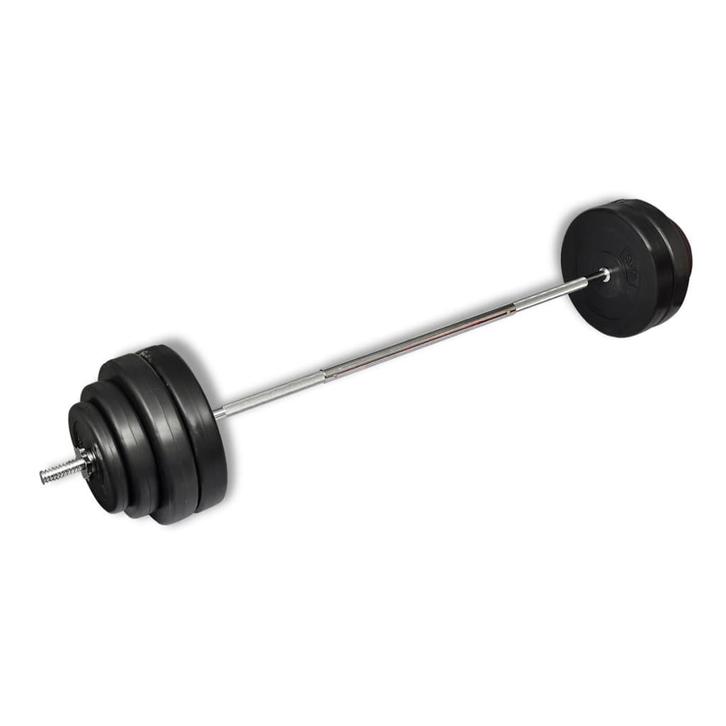 vidaXL Halter met gewichten 60 kg, Sport en Fitness, Fitnessmaterialen, Nieuw, Verzenden