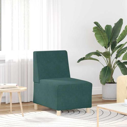 vidaXL Modulaire bank zonder armleuningen donkergroen 55 cm, Huis en Inrichting, Zetels | Zetels, Nieuw, Verzenden