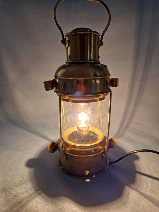 Ships lamp - Glas, Messing, Antiek en Kunst, Curiosa en Brocante