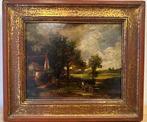 Nederlandse school (XIX) - Paesaggio, Antiquités & Art, Art | Peinture | Classique