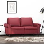 vidaXL Tweezitsbank 120 cm kunstleer wijnrood, Huis en Inrichting, Verzenden, Nieuw