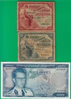 Belgisch-Congo. - 3 banknotes - various dates - Pick 13,