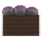 vidaXL Plantenbak verhoogd 100x100x45 cm gegalvaniseerd, Tuin en Terras, Verzenden, Nieuw