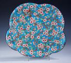 Emaux de Longwy - Schaal - Large plate with floral
