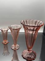 Vaas (4) - Glas - Lot vazen art déco, Antiek en Kunst