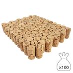 Kurken 45x24mm 100% natural bark look zak +/- 100st voor, Hobby en Vrije tijd, Knutselen, Nieuw