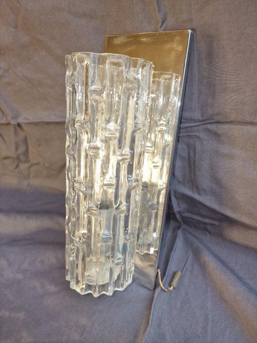 Wandlamp - Chroom, Glas - Zes wandlampen, Antiek en Kunst, Kunst | Designobjecten